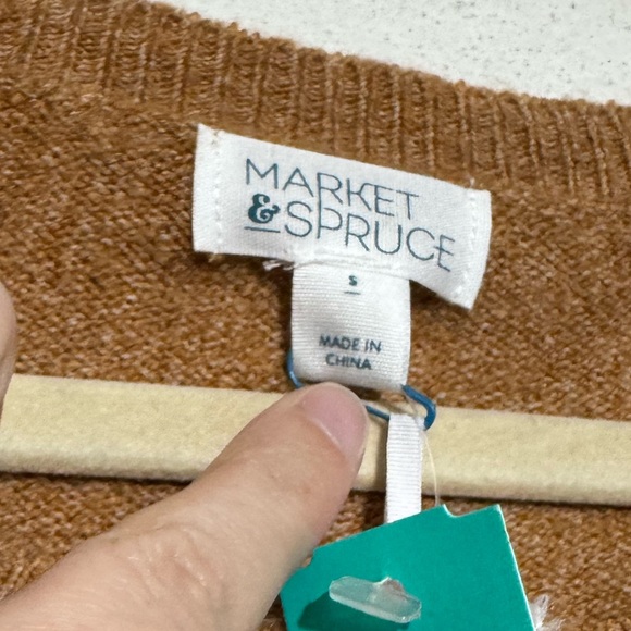 Market Spruce Stitch Fix NWT Sandra Crew Neck Pullover Camel Women Size S Fall - Picture 4 of 7